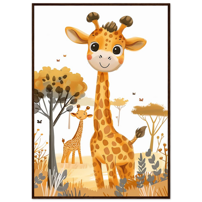 Friendly Giraffe - Poster - Arthena