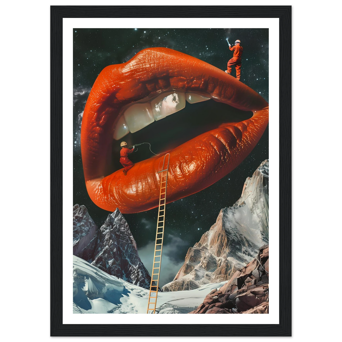 Lip Construction - Poster - Arthena