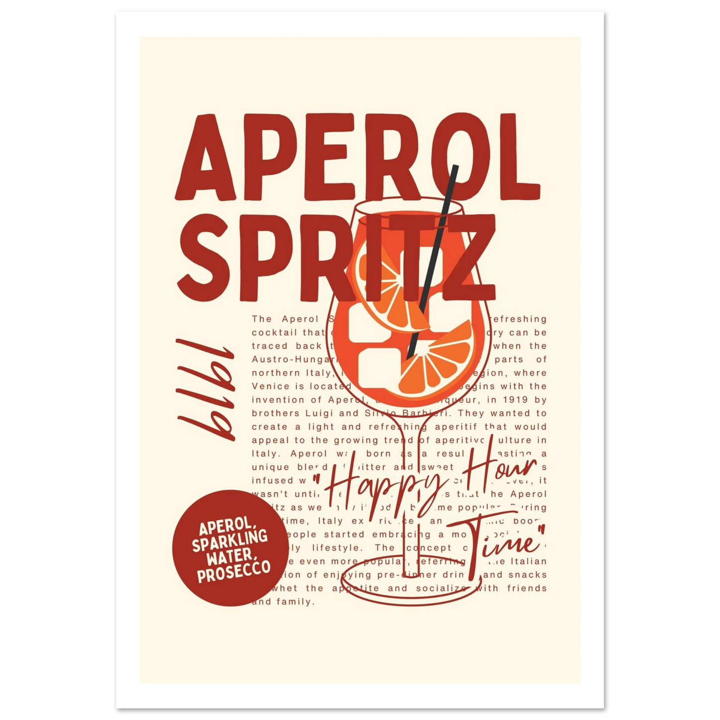 Aperol Spritz 1919 - Poster - Arthena