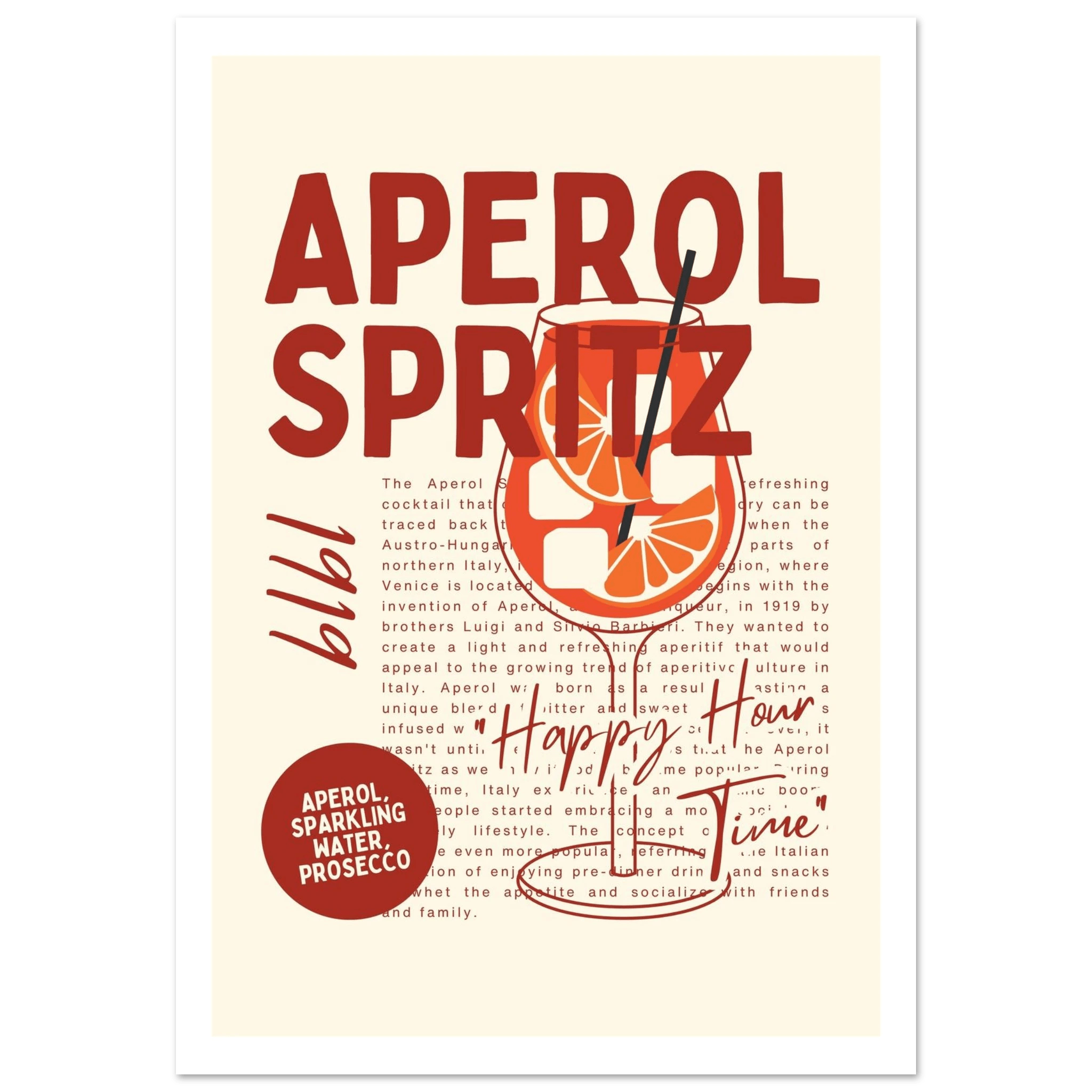 Aperol Spritz 1919 - Poster - Arthena