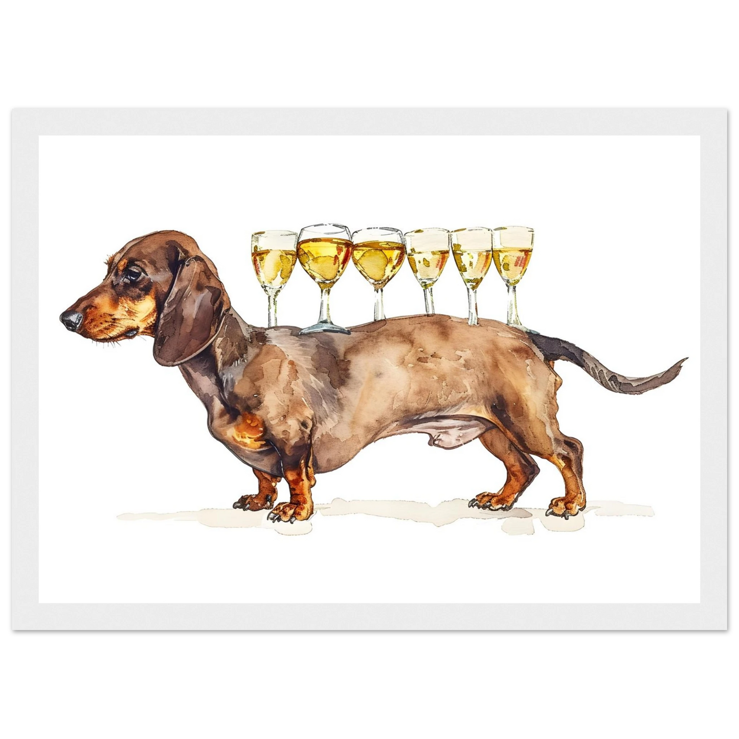 Wiener Dog Butler - Poster - Arthena