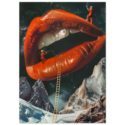 Lip Construction - Poster - Arthena