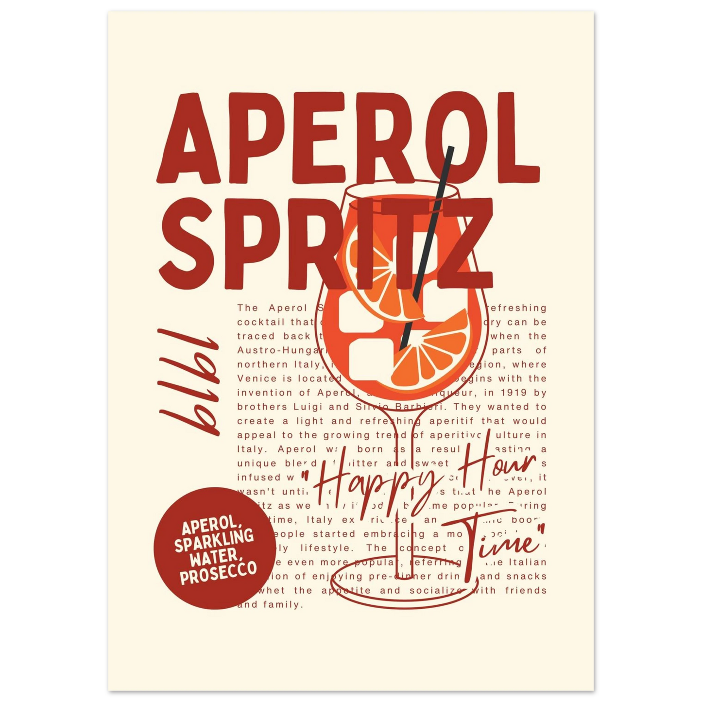 Aperol Spritz 1919 - Poster - Arthena