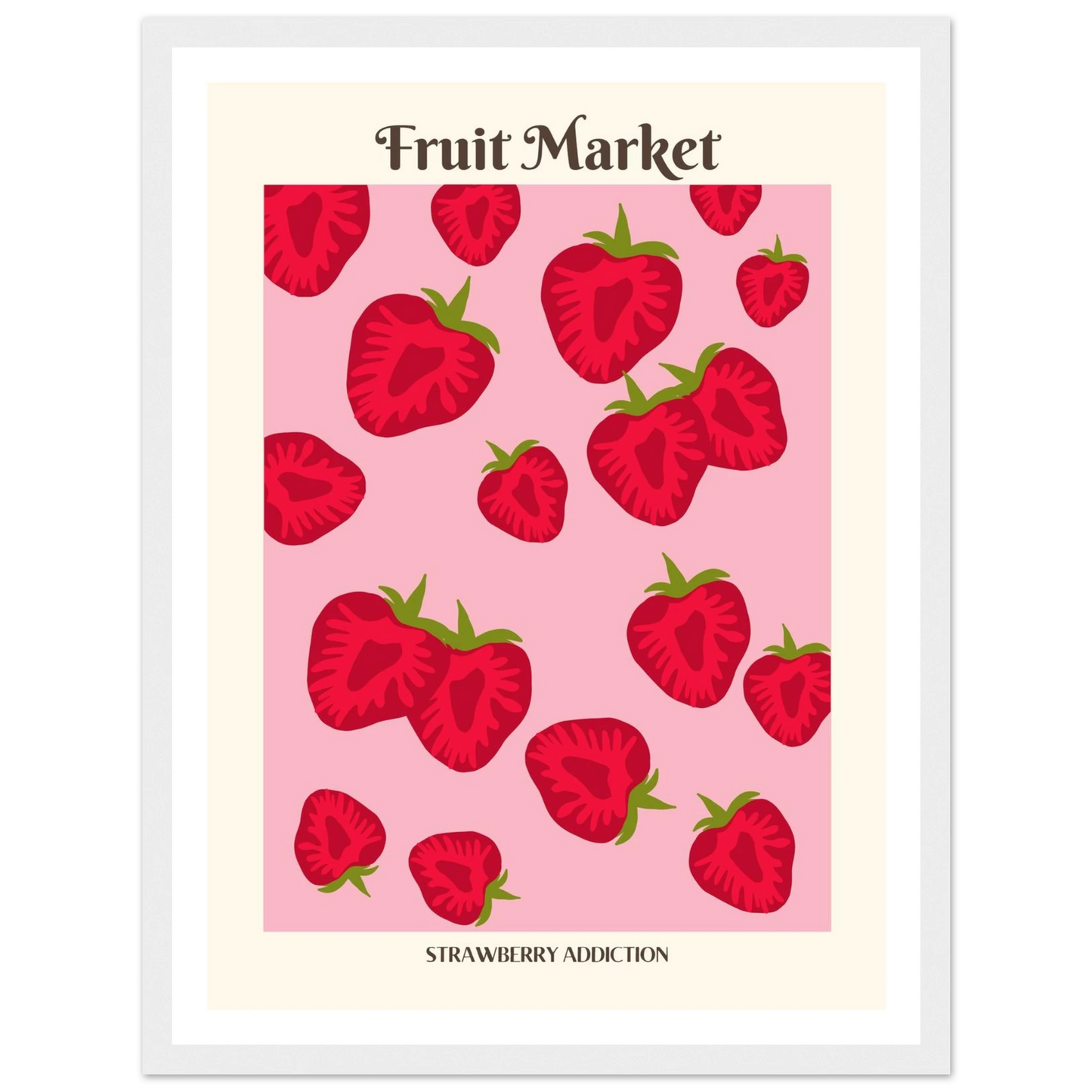 Fruit Market Strawberry - Poster - Arthena