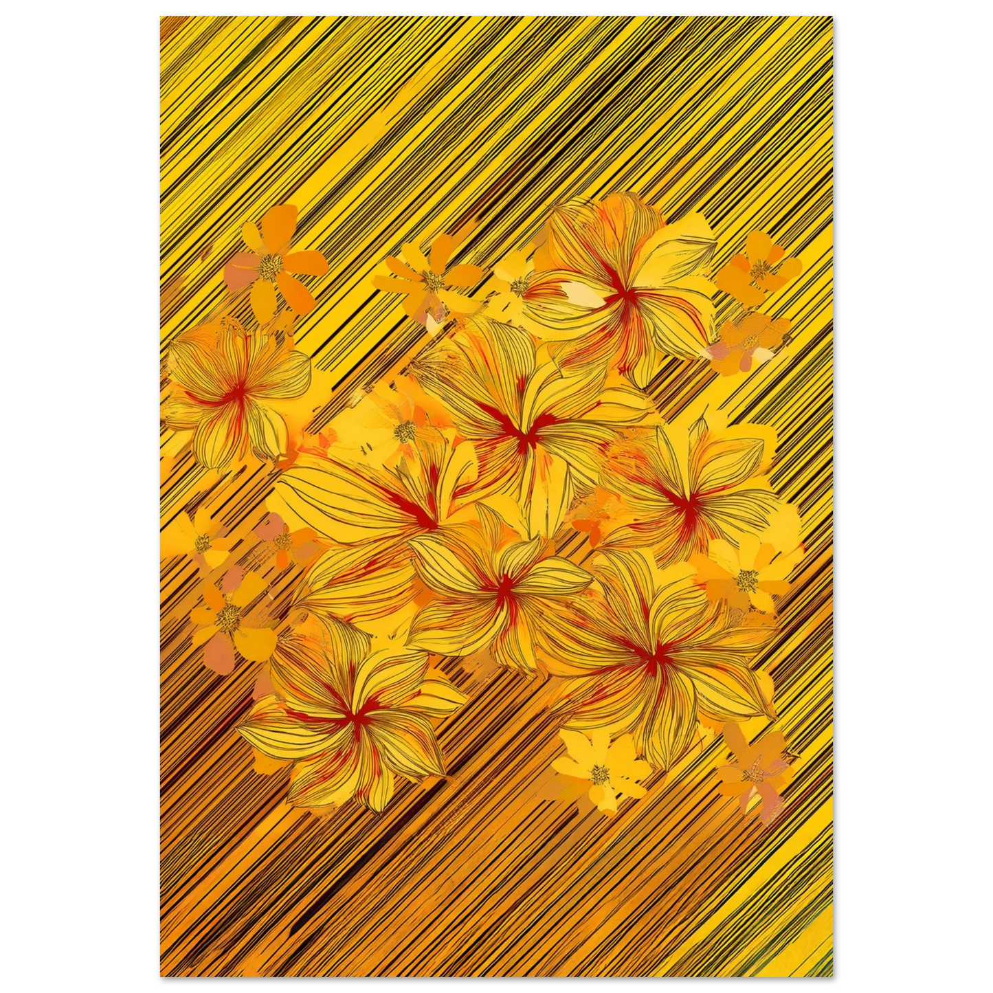 Golden Blossoms - Poster - Arthena
