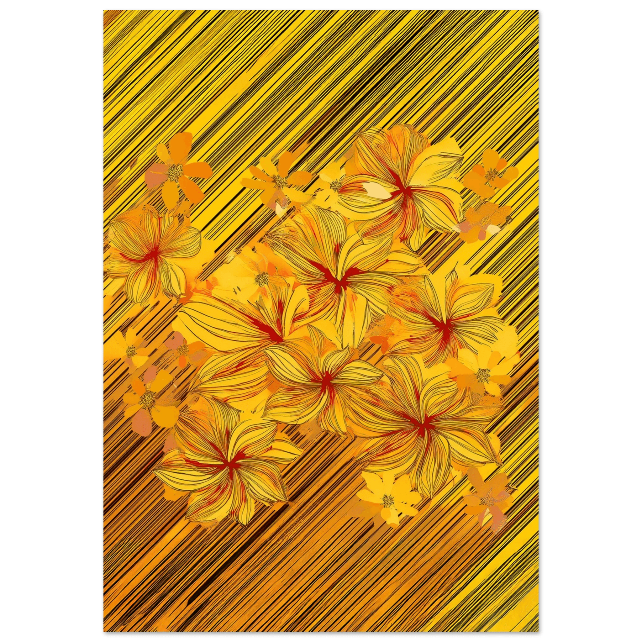 Golden Blossoms - Poster - Arthena