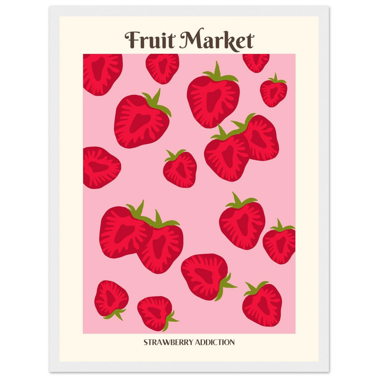 Fruit Market Strawberry - Poster - Arthena