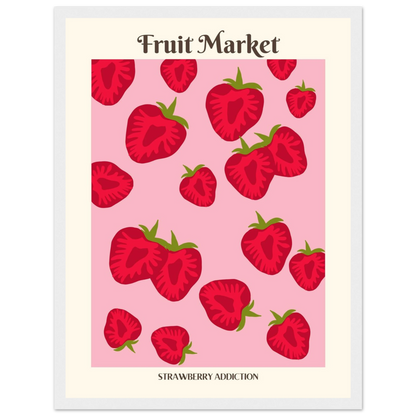 Fruit Market Strawberry - Poster - Arthena