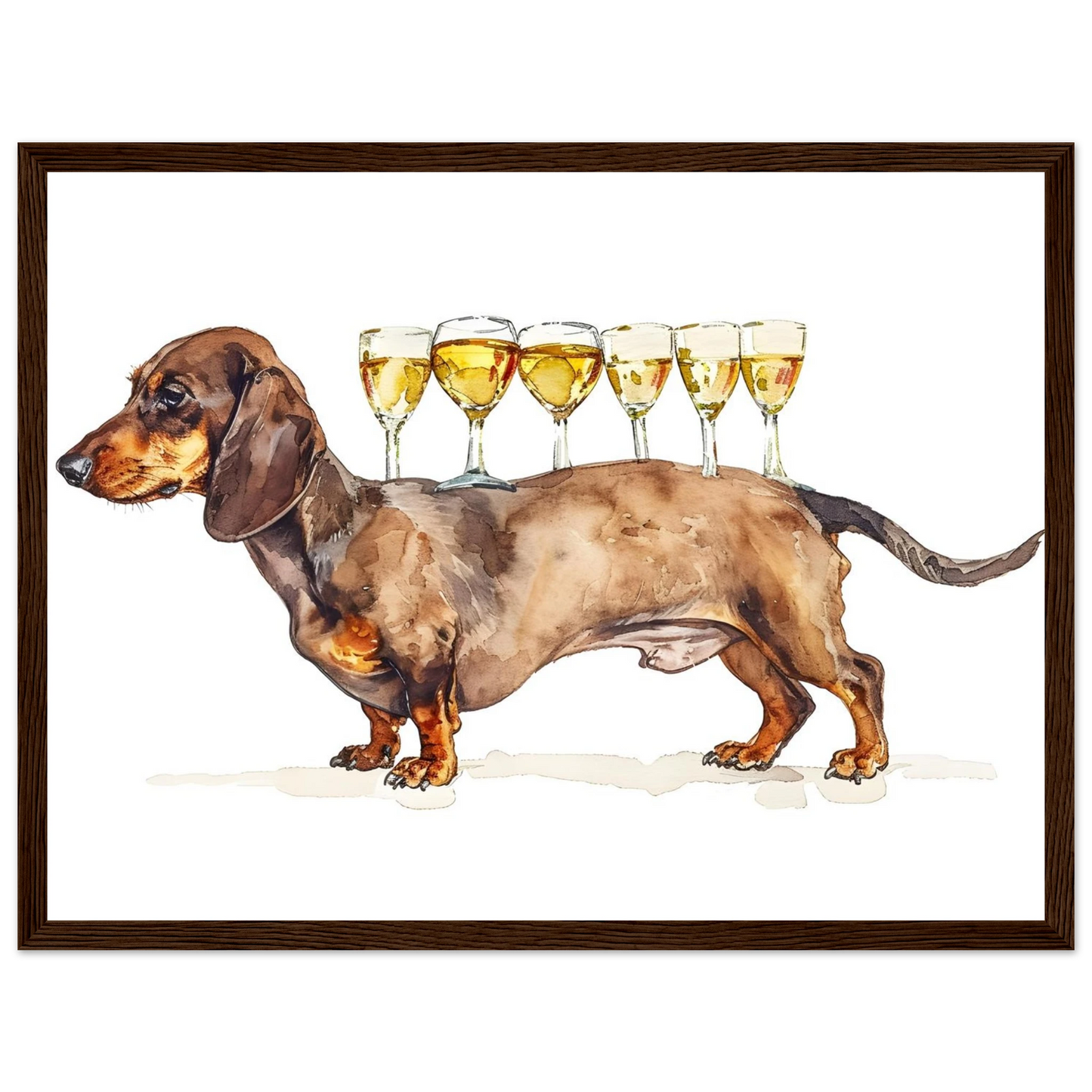 Wiener Dog Butler - Poster - Arthena