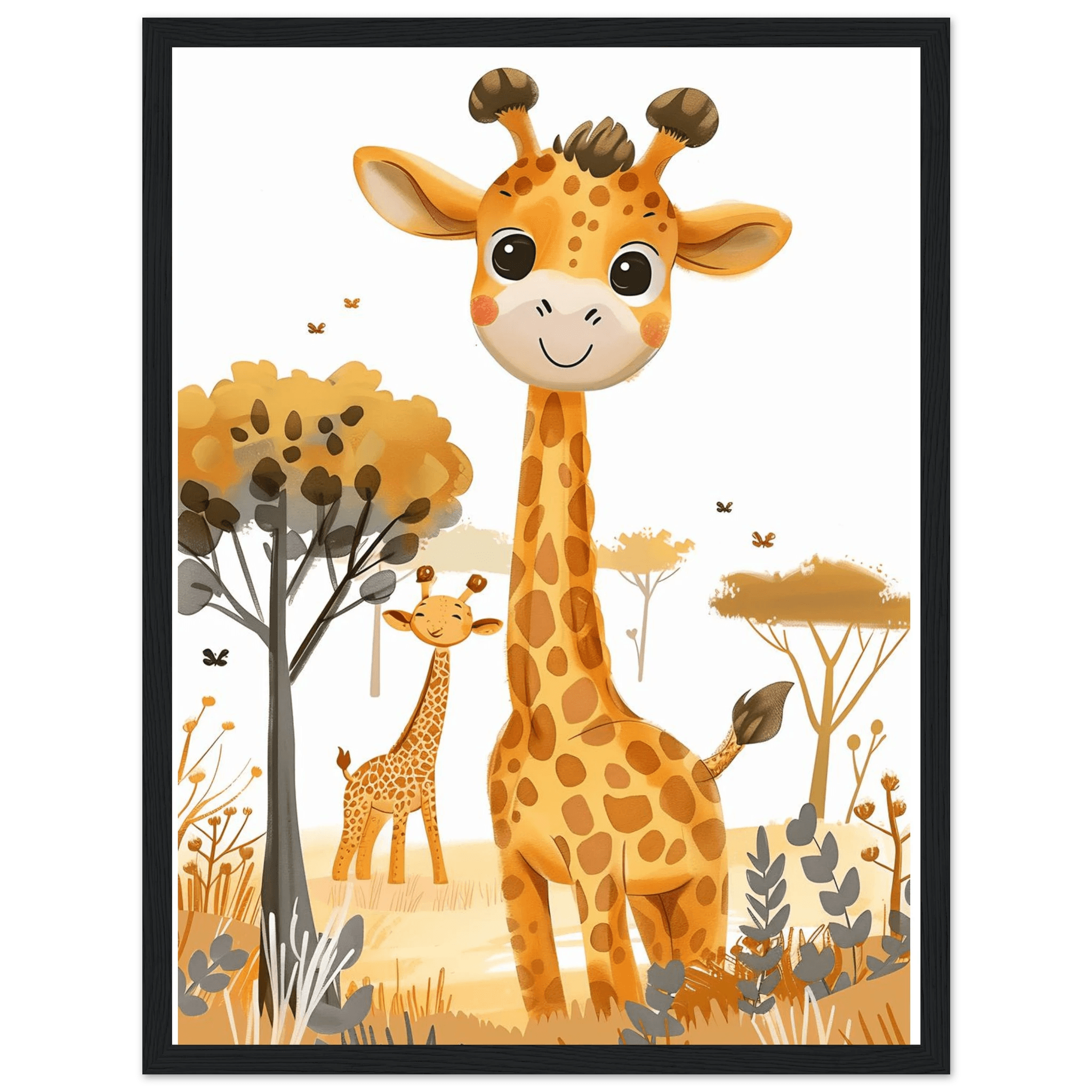 Friendly Giraffe - Poster - Arthena