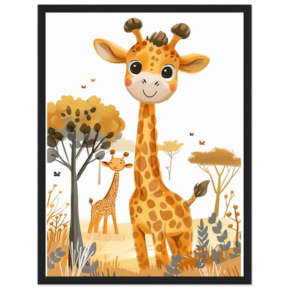 Friendly Giraffe - Poster - Arthena