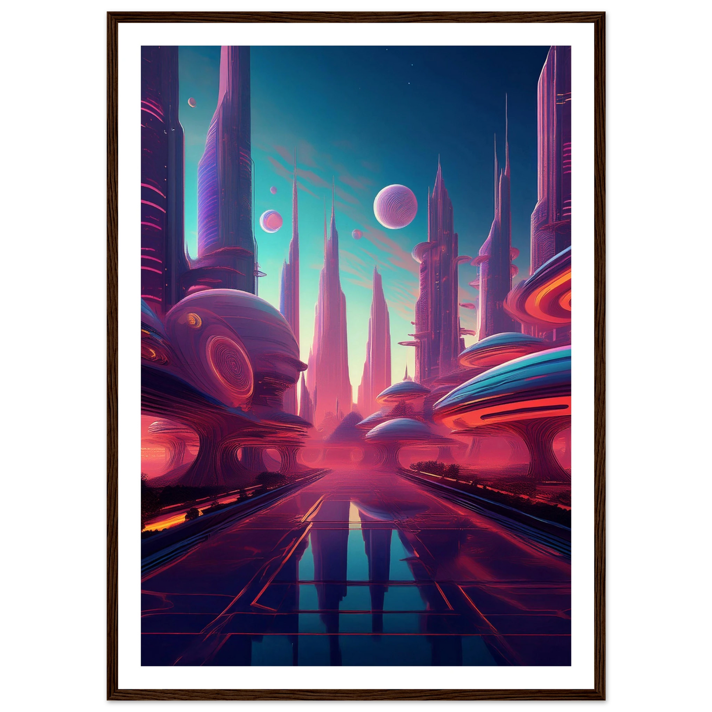 Neon Horizons - Poster - Arthena