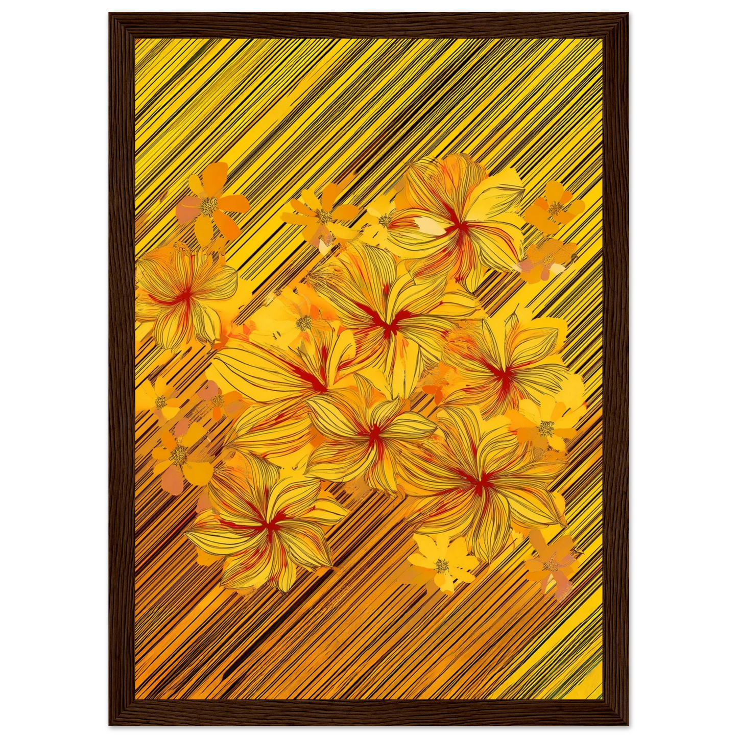 Golden Blossoms - Poster - Arthena