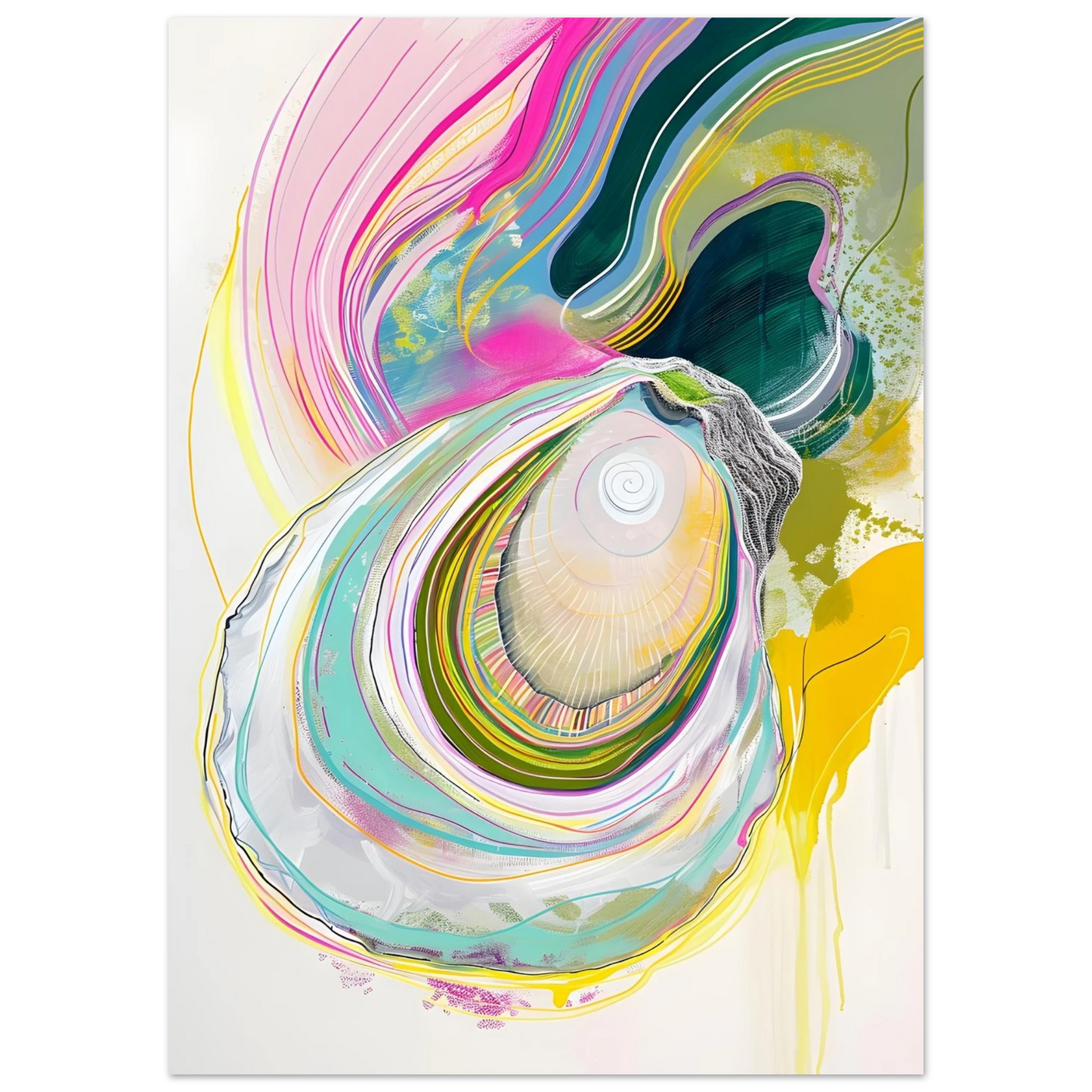 Colorful Oyster - Poster - Arthena