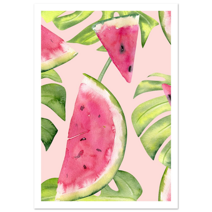 Watermelon Slices - Poster - Arthena
