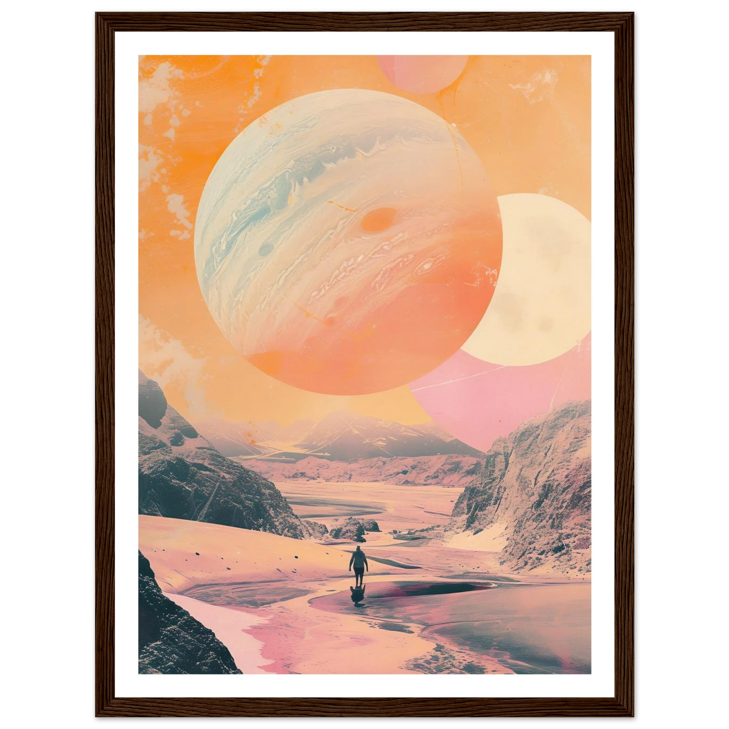Lost Wanderer Beneath Alien Suns - Poster - Arthena