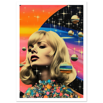 Retro Galaxy Queen - Poster - Arthena
