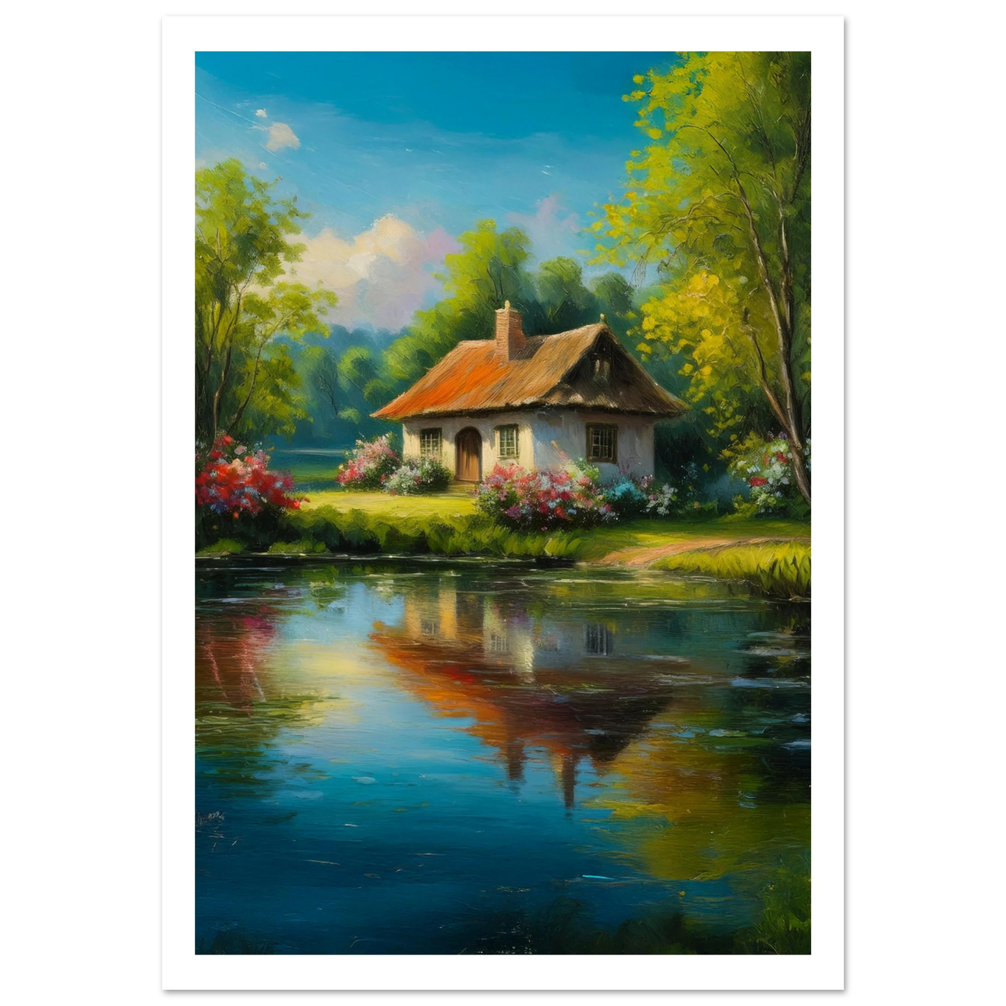 Serenity by the Lake - Poster - Arthena
