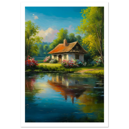 Serenity by the Lake - Poster - Arthena