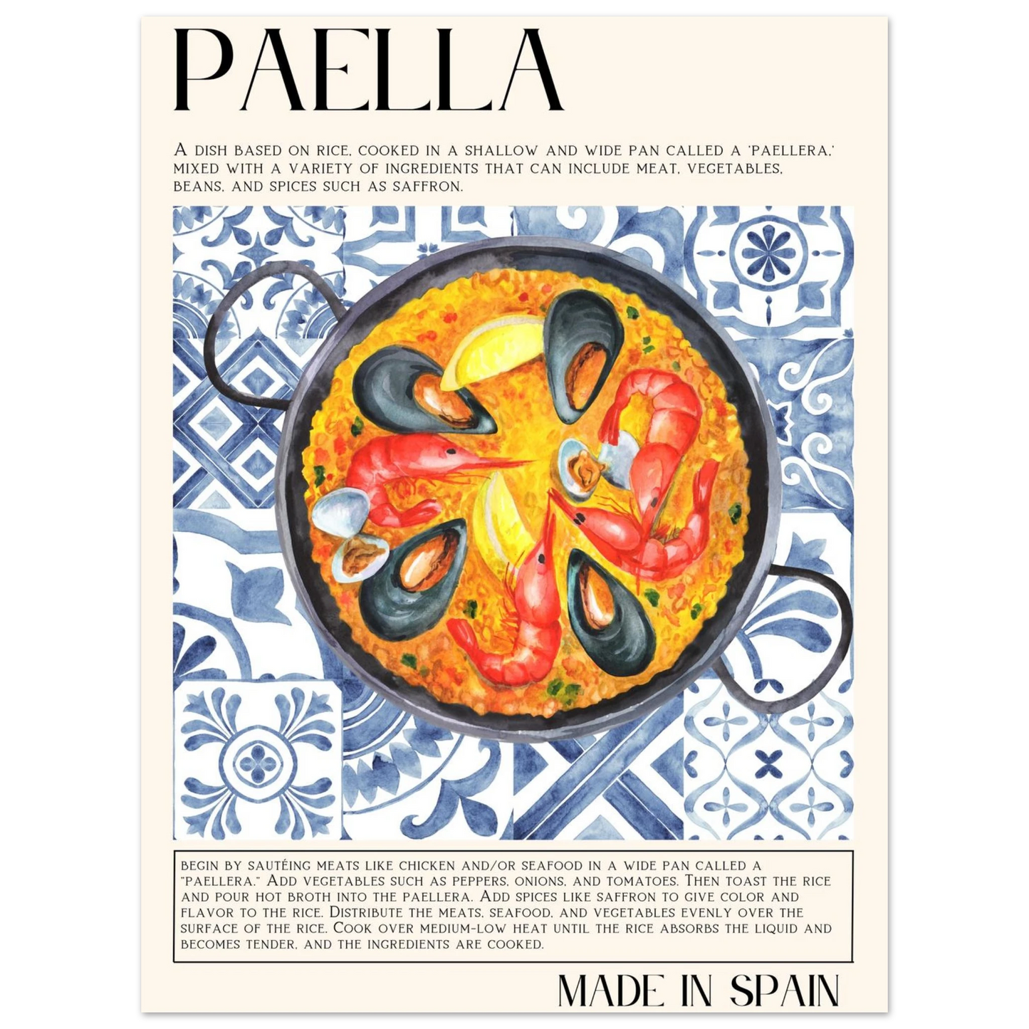 Paella - Poster - Arthena
