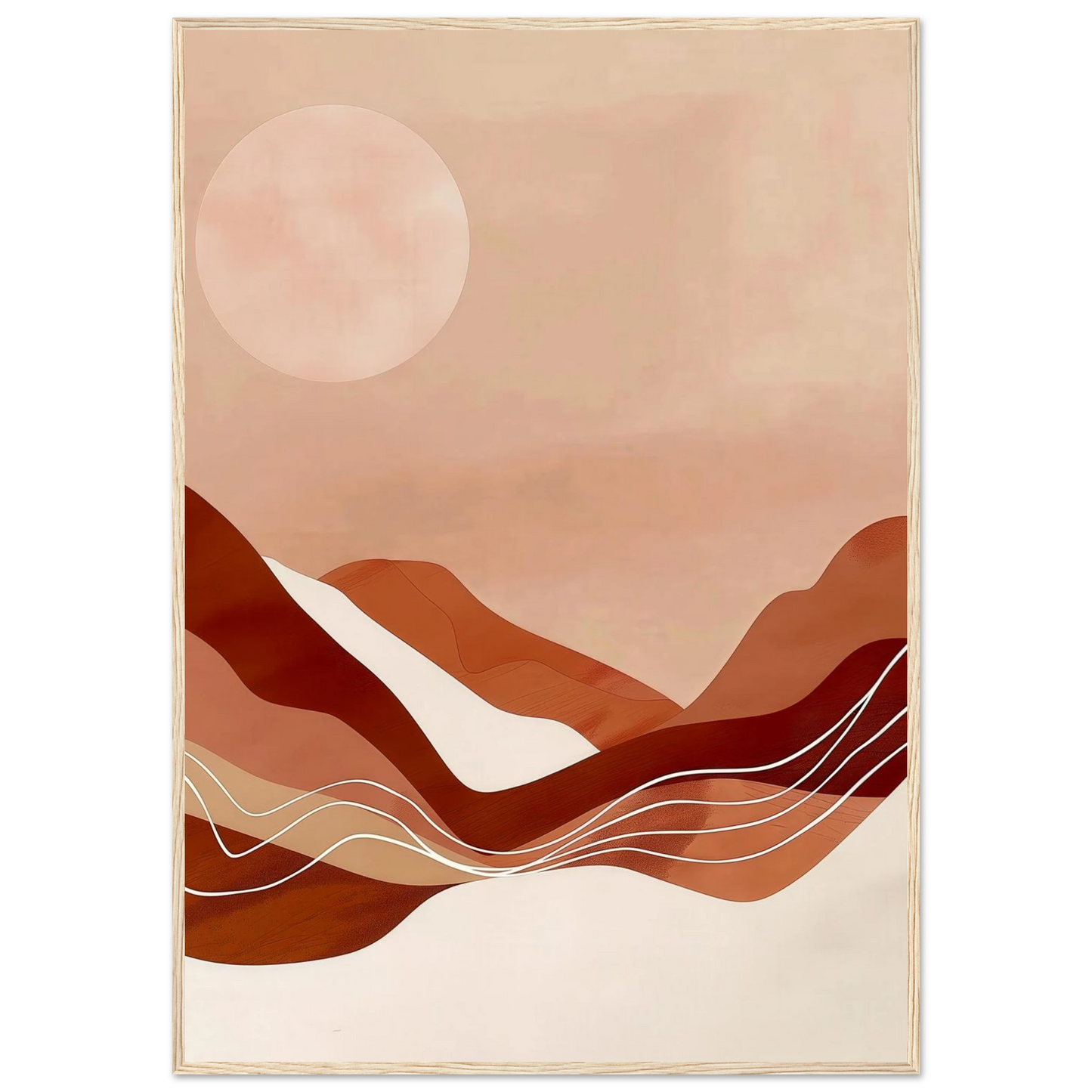 Amber Horizons Moonlit Simplicity - Poster - Arthena