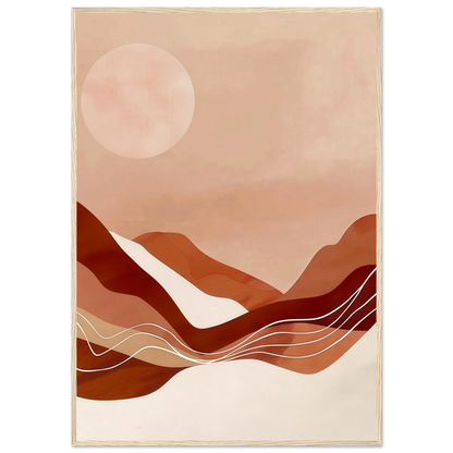 Amber Horizons Moonlit Simplicity - Poster - Arthena