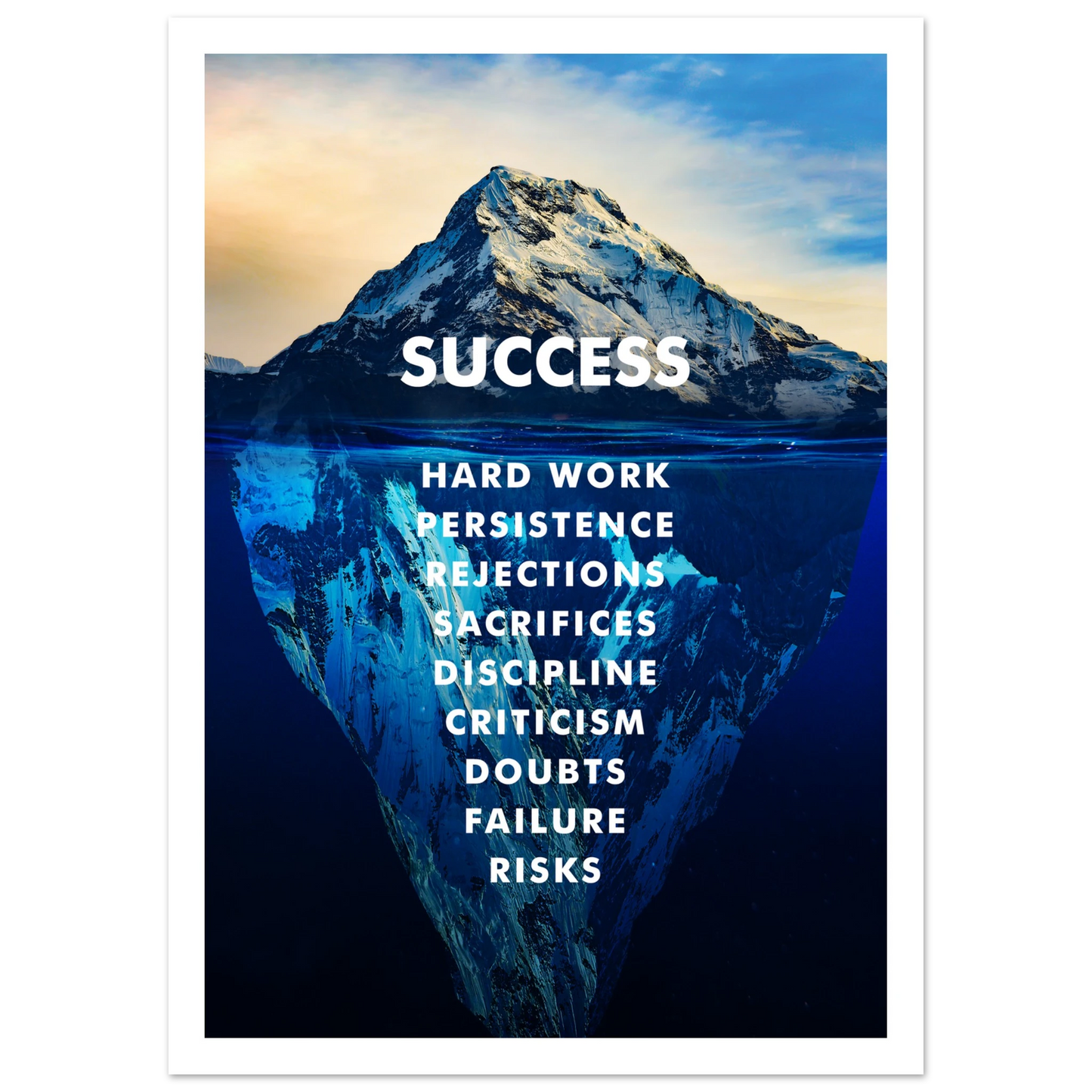 The Iceberg of Success - Poster - Arthena