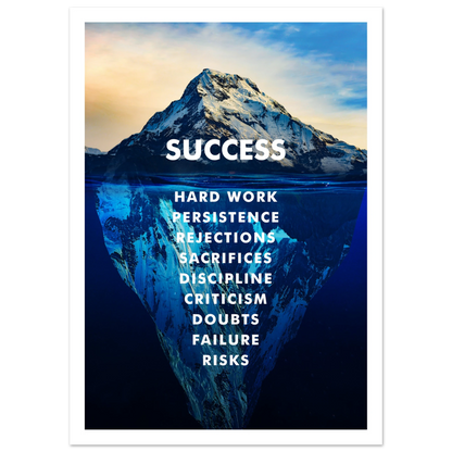 The Iceberg of Success - Poster - Arthena