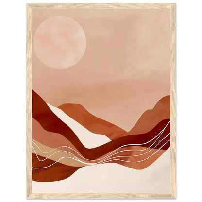 Amber Horizons Moonlit Simplicity - Poster - Arthena