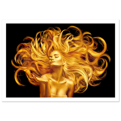 Golden Flow - Poster - Arthena
