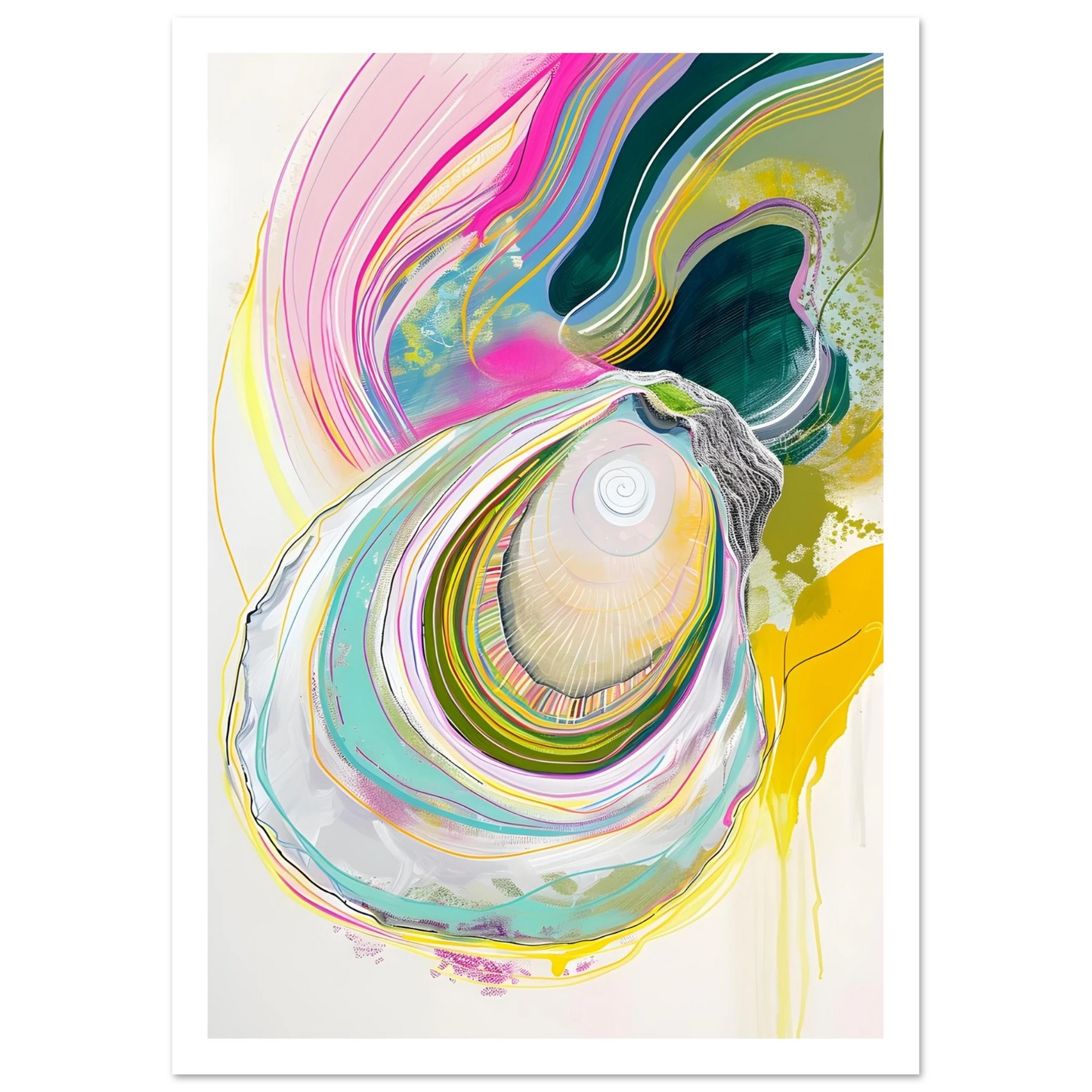 Colorful Oyster - Poster - Arthena