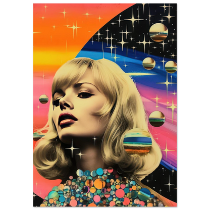 Retro Galaxy Queen - Poster - Arthena
