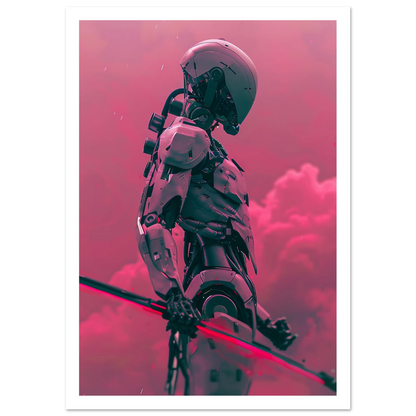 Battle Droid in the Rosy Mist - Poster - Arthena