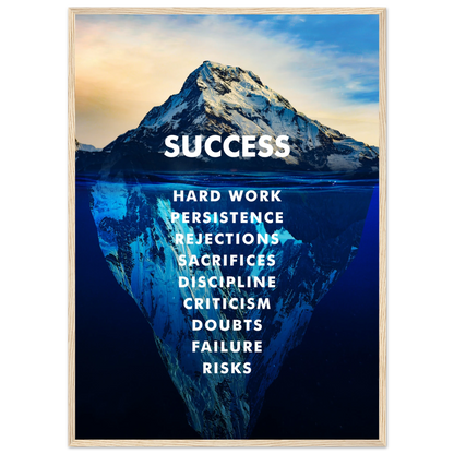 The Iceberg of Success - Poster - Arthena