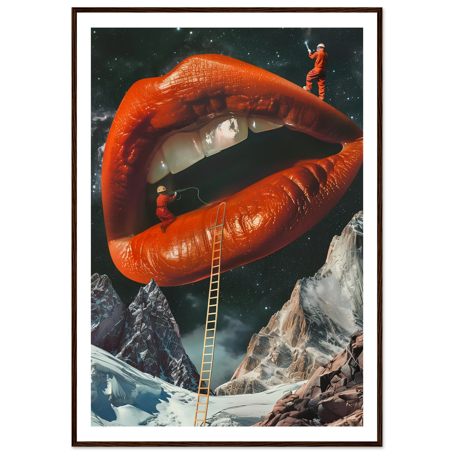 Lip Construction - Poster - Arthena