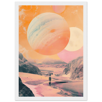Lost Wanderer Beneath Alien Suns - Poster - Arthena