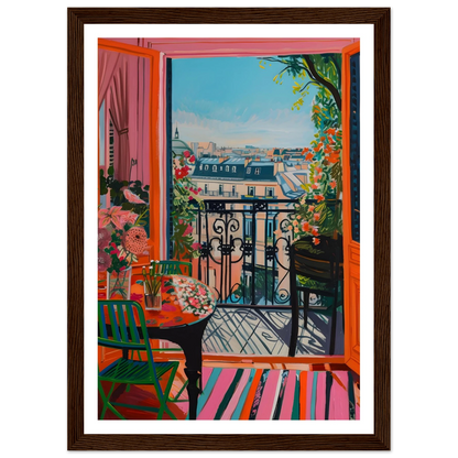 Parisian Balcony Bliss - Poster - Arthena