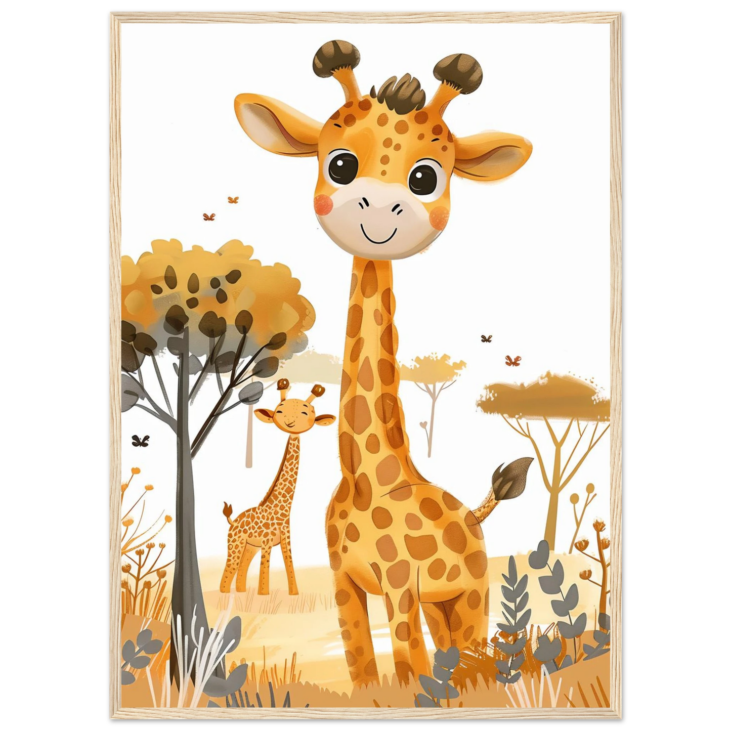 Friendly Giraffe - Poster - Arthena