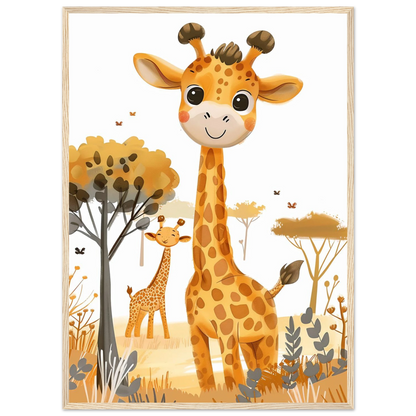 Friendly Giraffe - Poster - Arthena