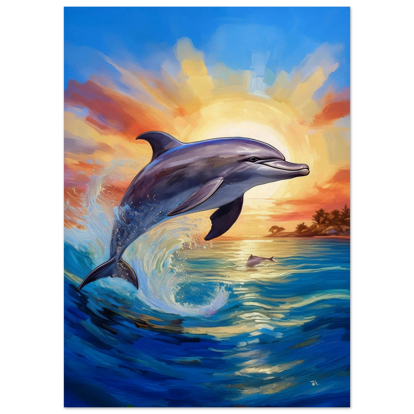 Happy Dolphine - Poster - Arthena