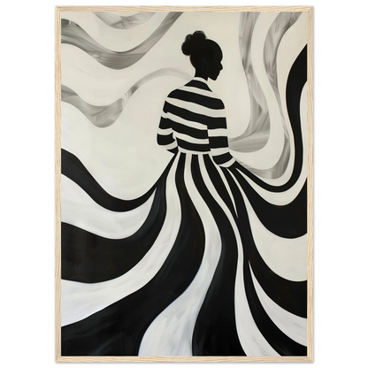 The Striped Silhouette - Poster - Arthena