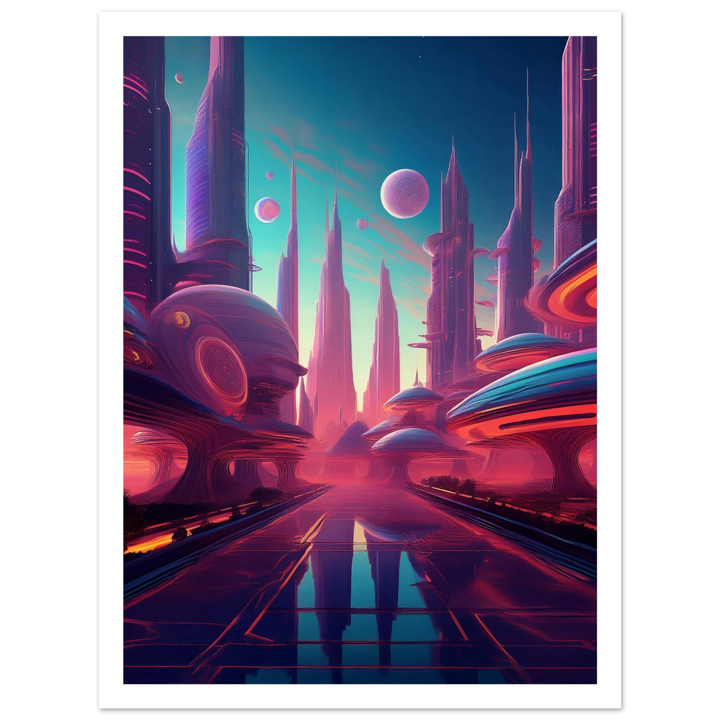 Neon Horizons - Poster - Arthena