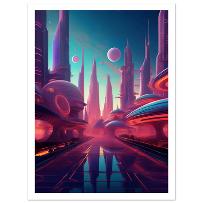 Neon Horizons - Poster - Arthena