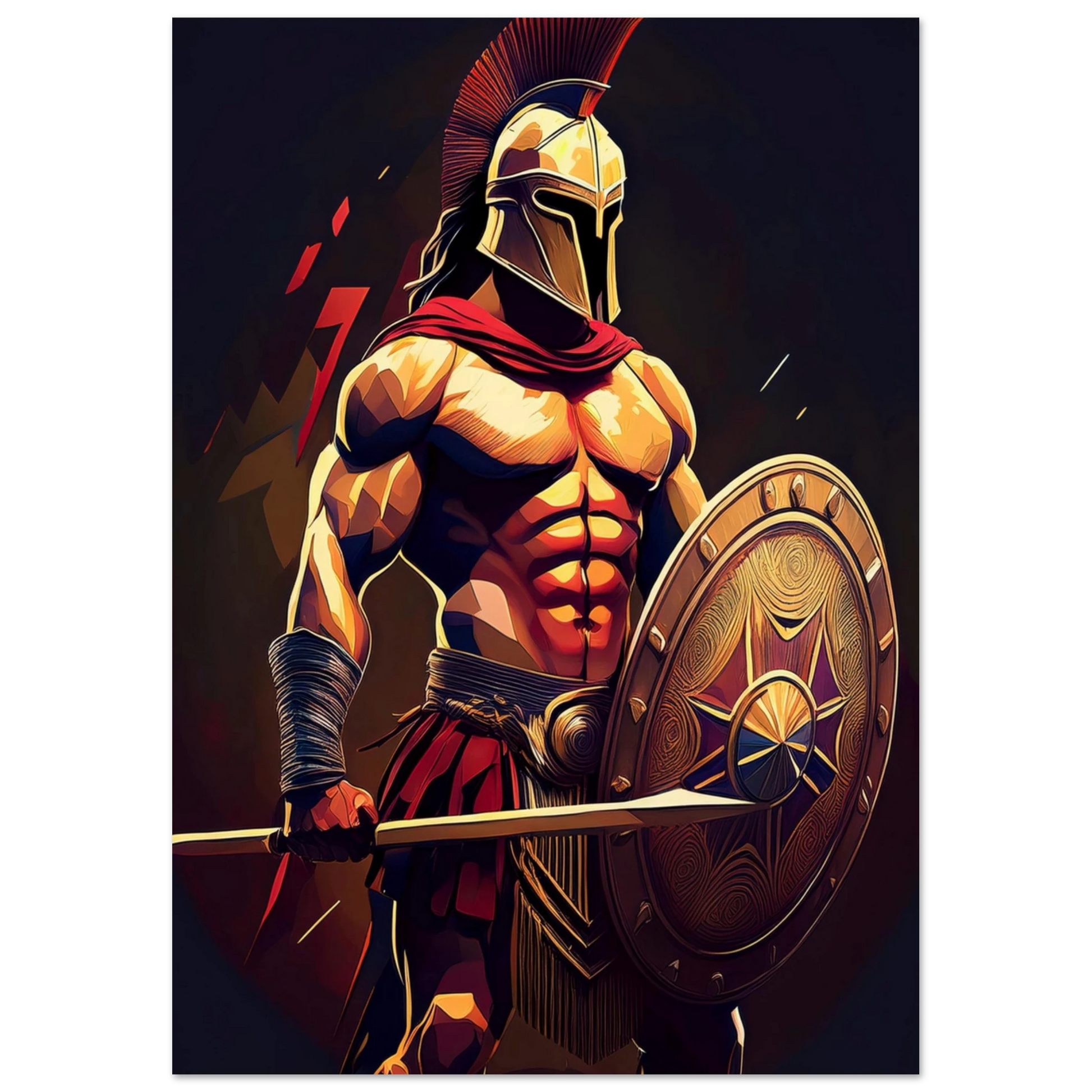 Spartan Warrior - Poster - Arthena