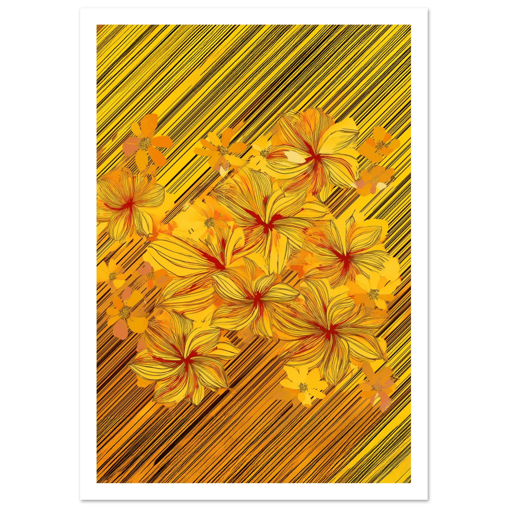 Golden Blossoms - Poster - Arthena