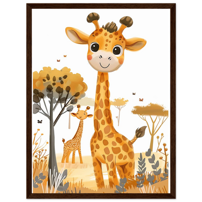 Friendly Giraffe - Poster - Arthena
