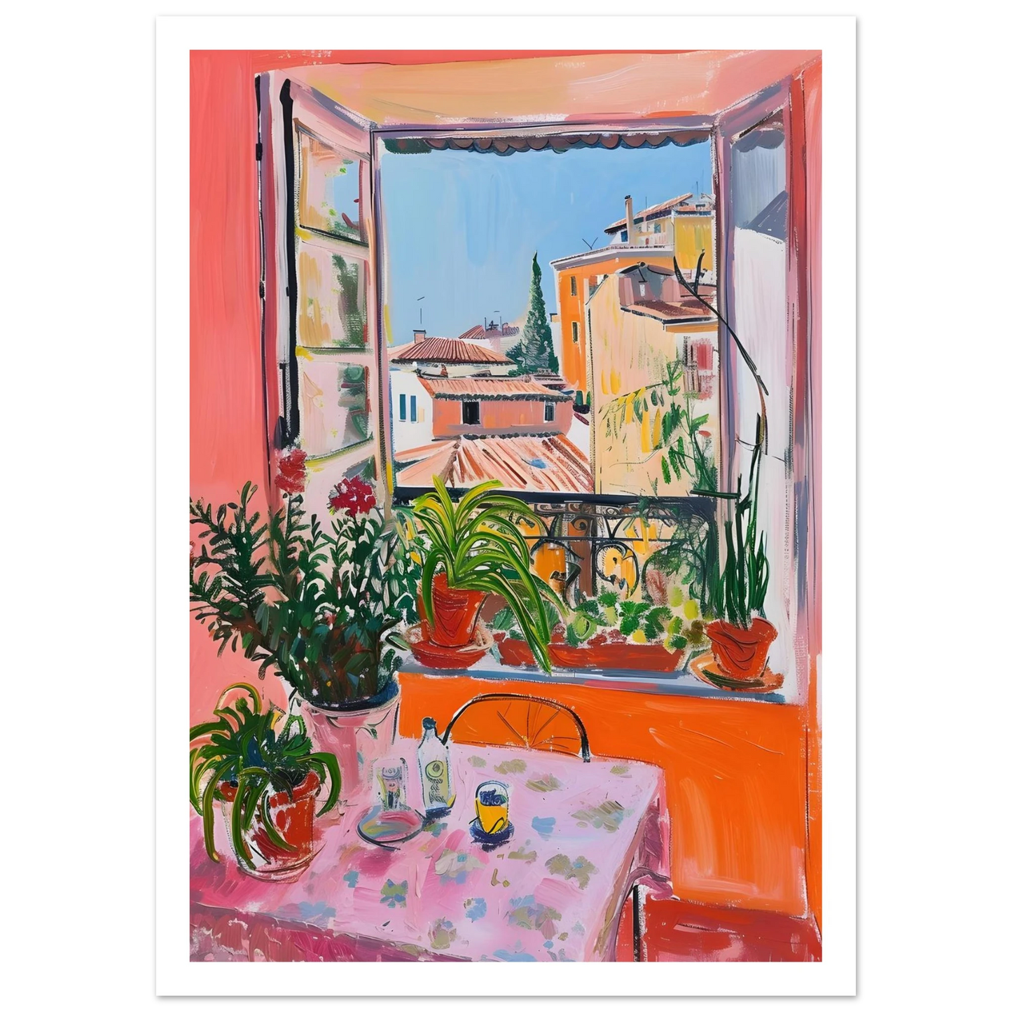 Sunny Window View - Poster - Arthena