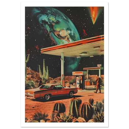 Interstellar Pit Stop - Poster - Arthena