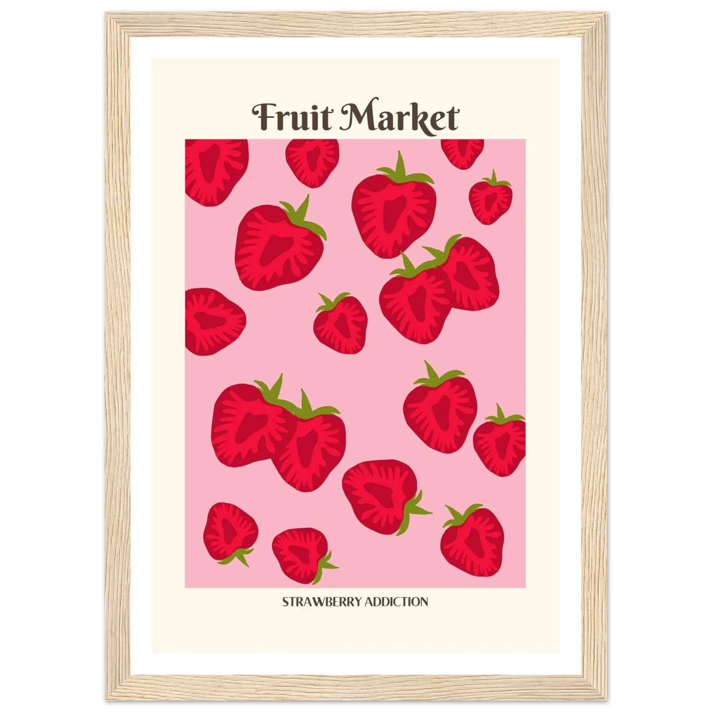 Fruit Market Strawberry - Poster - Arthena