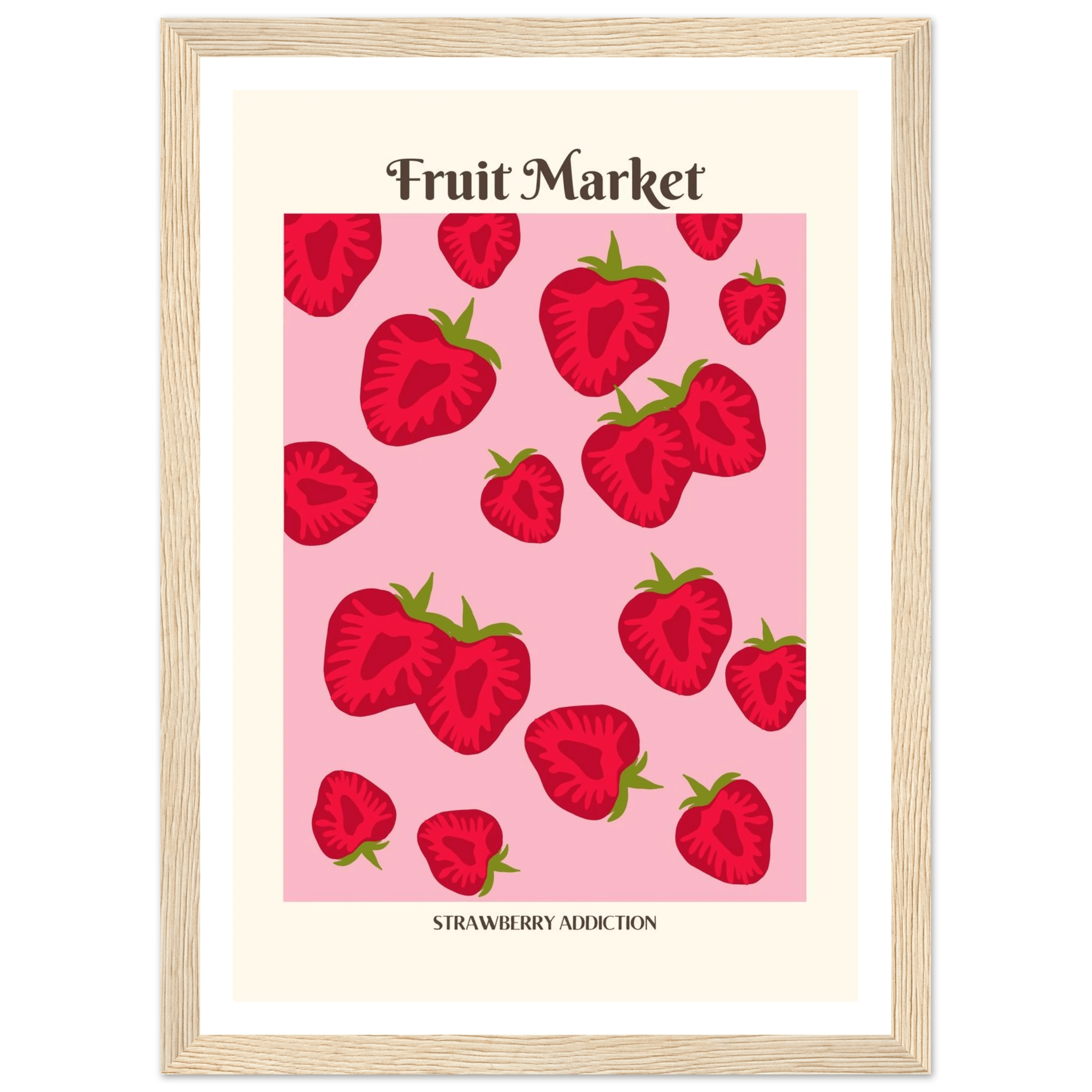 Fruit Market Strawberry - Poster - Arthena